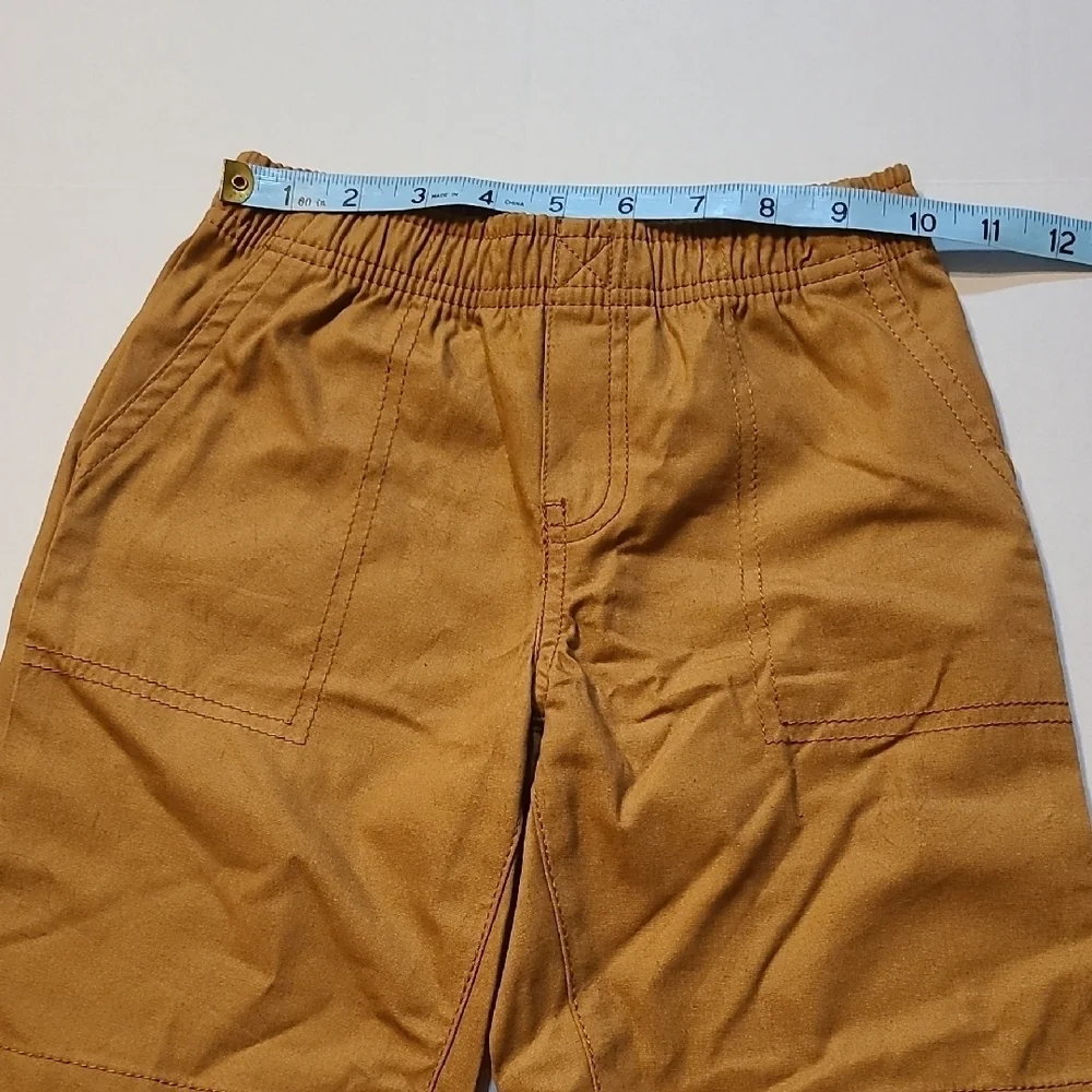 Carter's Tan BoysClassic Shorts Elastic Waist EUC Size 5 Front Pockets
